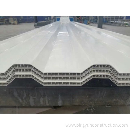 weather resistance hollow roof sheet for constructions